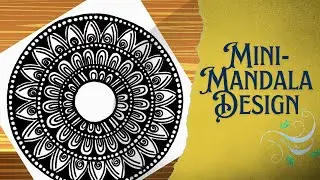 Mini Mnadala Design || Mandala Art#mandala#zentangle #mandalaart #stepbysteptutorial#easy#satisfying