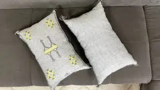 Kechart - Moroccan Natural Cactus Silk Pillow, Outdoor Luxury Pillow, Durable & Weather Resistant