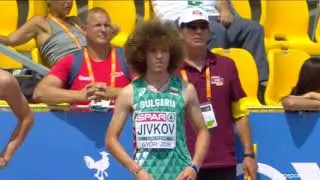 Vesselin Jivkov, BUL - 100m Heat 1, European Athletics U18 Championships, Gy&ouml;r Hungary