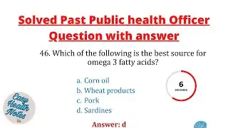 Past Public Health Officer Questions with answers।। PHO Loksewa