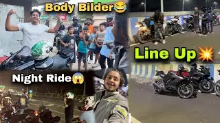 Night Ride 😱 Line Up 💥 Body Bilder 😂 @raiderjoy 