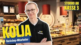 Hinter den Kulissen im EDEKA Backshop mit Mitarbeiter Kolja | Storno an Kasse 3