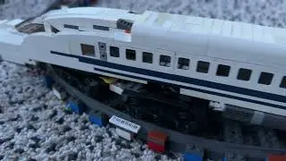 ASMR Alert! Shinkansen Speed Boost: Testing New Rubber Tires (Trixbrix) on LEGO Tracks!