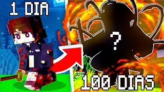 PASSEI 100 DIAS em DEMON SLAYER no MINECRAFT !! ‹ Ine ›