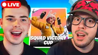 🔴LIVE! - FIRST SQUAD VICTORY CASH CUP WITH TYPICAL GAMER! (FORTNITE)