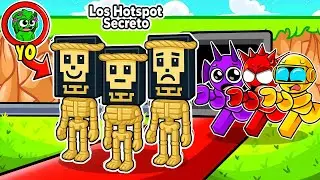 Me Hice Pasar por los HOTSPOTCITOS SECRETOS en STEAL A BRAINROT de Roblox!