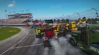 WRECKFEST | BIG RIG BATTLE TRUCK | DEVASTATING OVAL RACEWAY CIRCUIT | BANGER RACING
