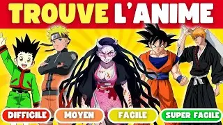 IMPOSSIBLE de DEVINER l'#anime  en 4 IMAGES | Difficile - Super Facile
