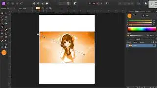 Gradient tool  and photo in Affinity Photo