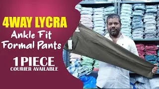 The Ultimate 4way Lycra Ankle Fit Formal Pants for Men | 1 Piece Courier Available | BSG Garments
