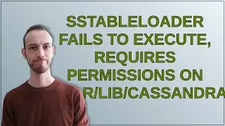 sstableloader fails to execute, requires permissions on /var/lib/cassandra/commitlog