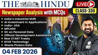 The Hindu Analysis - 4th February | The Hindu Newspaper Today with MCQs | Aasim Sir
