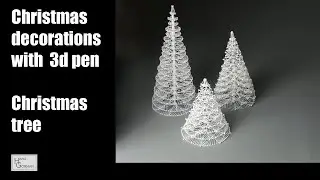 Christmas decorations with 3d pen - Christmas Tree - full version