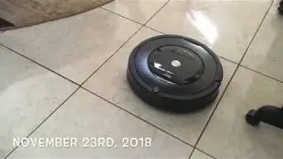 The Roomba 805 in action