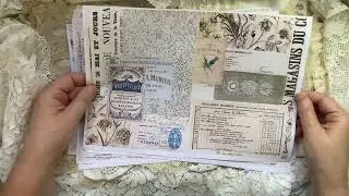 NEW  COLLAGE Pages in Etsy   (BLUE)