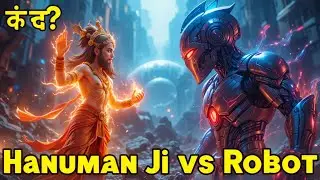 Hanuman ji vs robot who will win #ai #facts #anines #cartoon #comedyanime #animegenre #hanuman #
