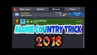8 Ball pool Alone Country Trick 2018 with proof ||Wow DoD