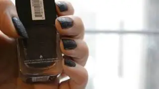 Sephora Formula X - Black Hole Nail Polish Swatch & Review Video