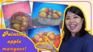 Painting apple mangoes three ways