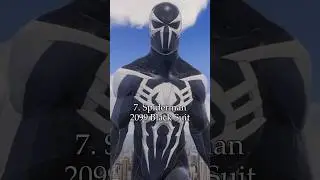 10 лучших костюмов в &laquo;Человеке-пауке 2&raquo;. Часть 1 из 2. # Человек-паук #spiderman2 #ps5 #костюмы