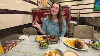 Trying pigeon:traditional Egyptian food #food #girl #meat #lamb #dove #pigeon #Egypt