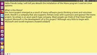 What is Mono? How to install Linux from the Software Center