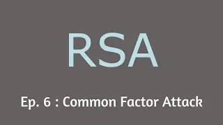 Common Factor Attack | Episode #6 [RSA Series] by express