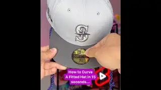 How to Curve A Fitted Hat in 15 Seconds!