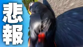 [バイク転倒!!]サーキットでコケると衝撃映像になります