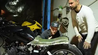 Cafe Racer Build - Yamaha XS 400 Part 3 -- FIBERGLASS SEAT from SCRATCH