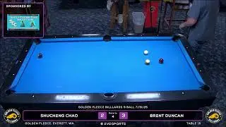 SHUCHENG CHAO vs BRENT DUNCAN - GOLDEN FLEECE - TABLE 15 | EvoSports