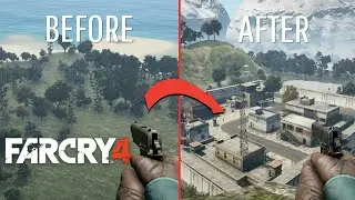 Far Cry 4 - Map Editor, Creating an Island with Outpost! (Time Lapse)