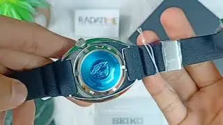 Seiko Prospex Turtle Save The Ocean Blue Dial Black Rubber