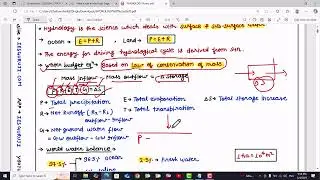 Hydrology Short Notes  Lecture-1