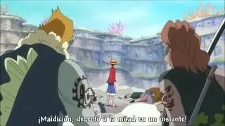 luffy VS 100.000 gyojin Haoshoku Haki (HD sub espa&ntilde;ol)