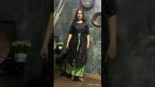 Buy Women Ethnic Wear Online | The Crossing Green Printed Jacket Dress