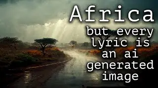Africa - But every lyric is an AI generated image (Toto)