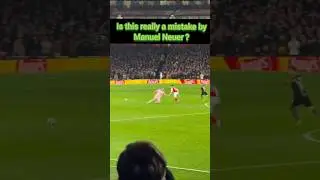 Manuel Neuer Mistake? Gabriel Martinelli Goal for Arsenal vs Bayern Munich 👉⚽👈 #shorts #arsenal #fyp