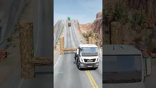 Dump trucks vs log trap part1489 #india #automobile #beamngdrive #shortvideo #shorts #truck
