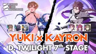 Dimension Twilight Stage 7 &ndash; 3★ Clear &ndash; with Yuki and Kayron Team | Chaos Zero Nightmare
