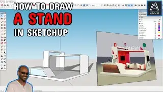 #Sketchup 020 - DRAWING A STAND
