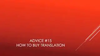 Translation Client Guidance #15