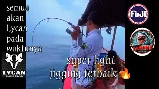 Super light jigging badak dari lycan omega xwrap fuji Japan concept design by yamura custom rod