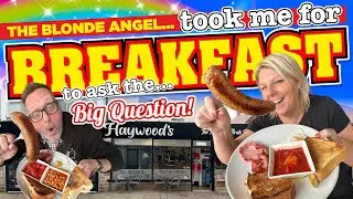 The BLONDE ANGEL took me for BREAKFAST to Ask me THE BIG QUESTION!