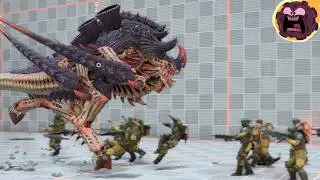Tyranids VS Imperial Guards | Warhammer 40k Space Marine 2