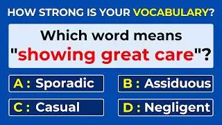 How Strong Is Your Vocabulary? Can You Score 30/30? Word Definitions| #Challenge 23