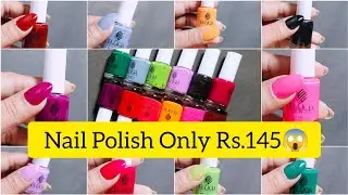 *Meesho* Nail Polish Review & Swatches ||ELLICIA nail polish just Rs.145#nailart2026
