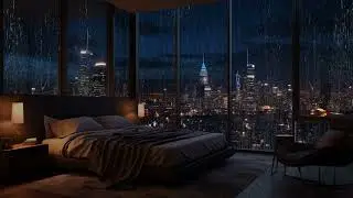 Spend The Night In An Exclusive Luxury Miami Apartment |  Rain & Thunder Sounds Outside