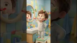 Brush Brush Bye-Bye Germs 🪥✨| Fun Teeth Brushing for Kids #brushingteeth #brushyourteethsong  #baby
