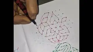 9చుక్కలు1వరుస6వచ్చేవరకు #rangoli #kolam 